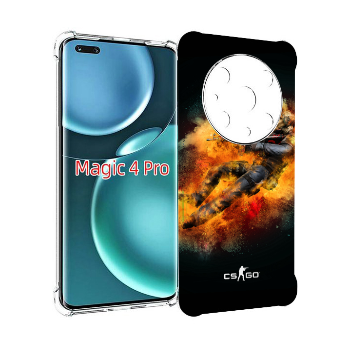 

Чехол MyPads CS-go-Контр-террорист мужской для Honor Magic4 Pro, Прозрачный, Tocco