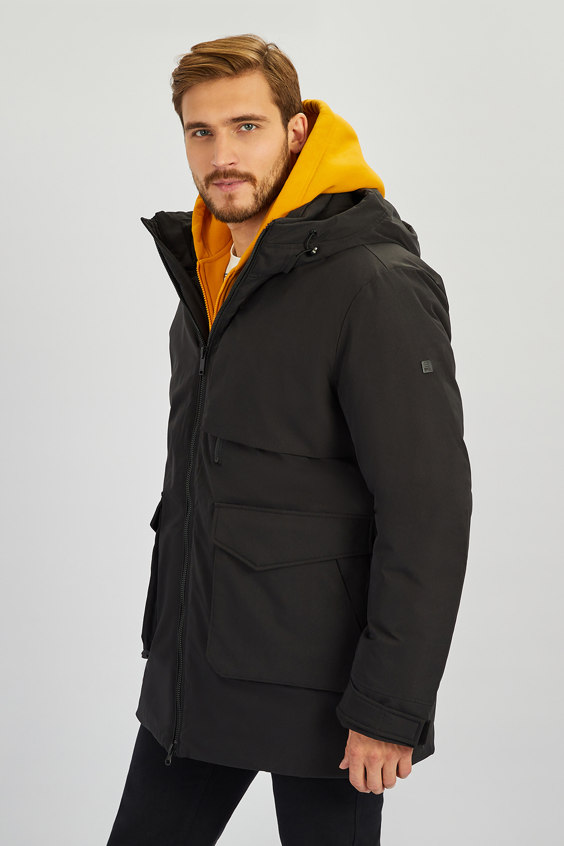 

Зимняя куртка мужская Baon B5422511 черная XXL, Черный, B5422511