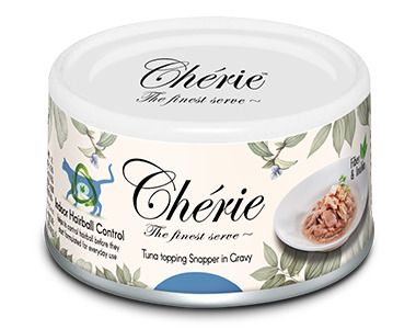 фото Влажный корм для кошек pettric cherie hairball formula, тунец с люцианом, 80 г х 12 шт