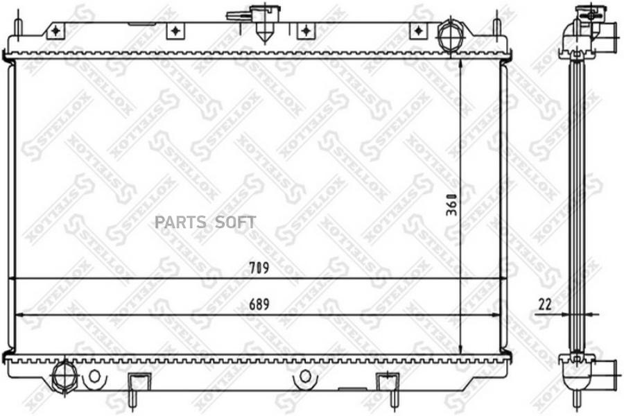 

STELLOX Радиатор охлаждения STELLOX 1025058sx