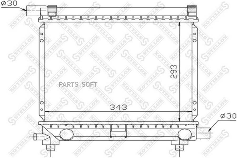 STELLOX Радиатор охлаждения STELLOX 1025057sx