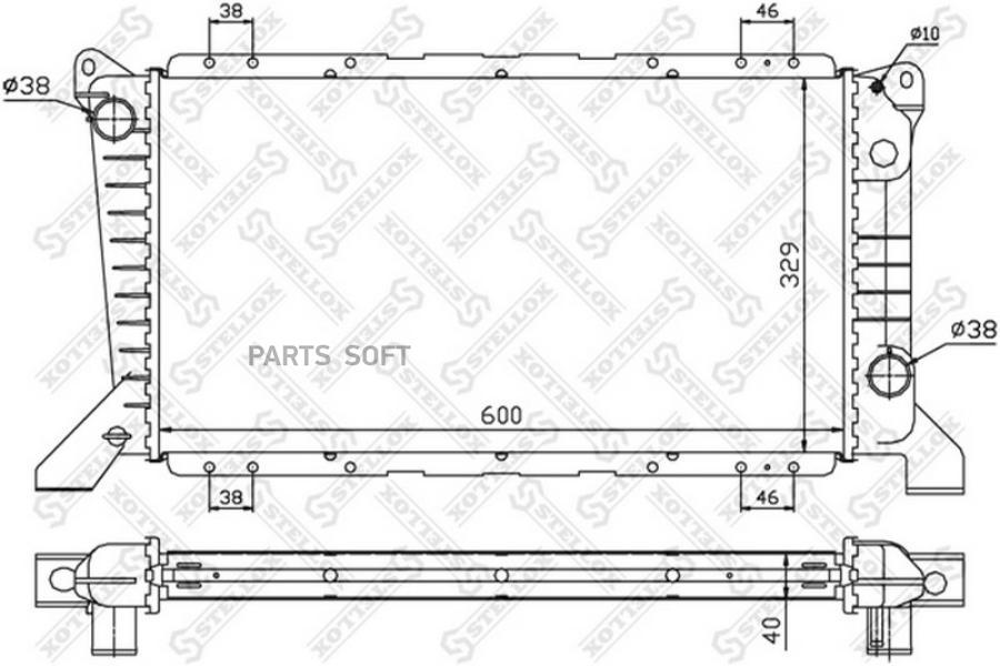 

STELLOX Радиатор охлаждения STELLOX 1025056sx