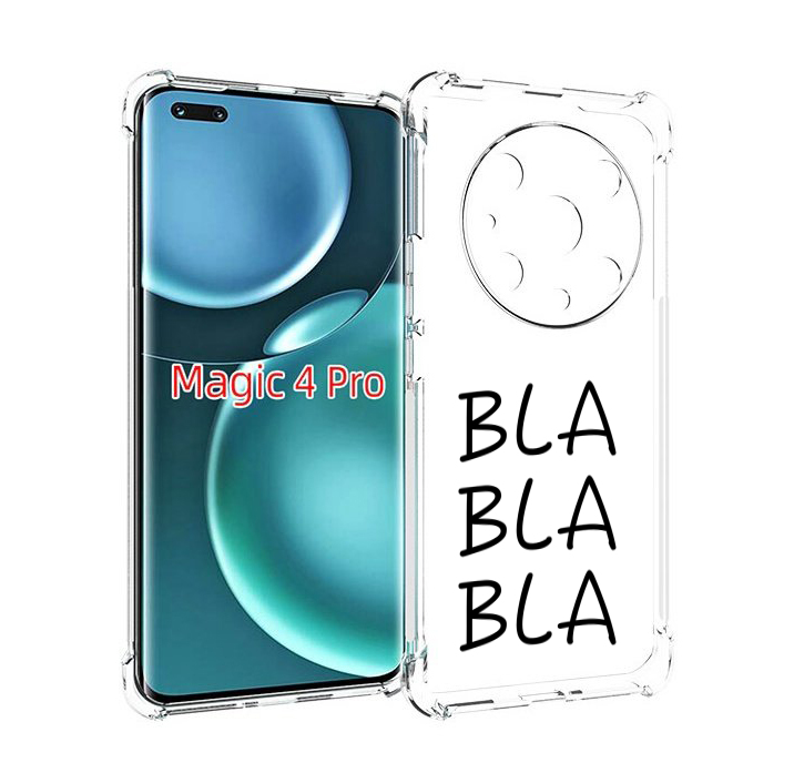 

Чехол MyPads Bla-Bla для Honor Magic4 Pro, Прозрачный, Tocco