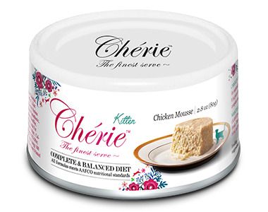 фото Влажный корм для котят pettric cherie, мусс из курицы, 80 г х 12 шт