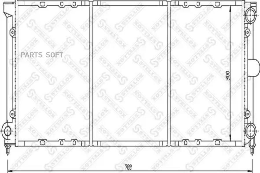 

STELLOX Радиатор охлаждения STELLOX 1025052sx