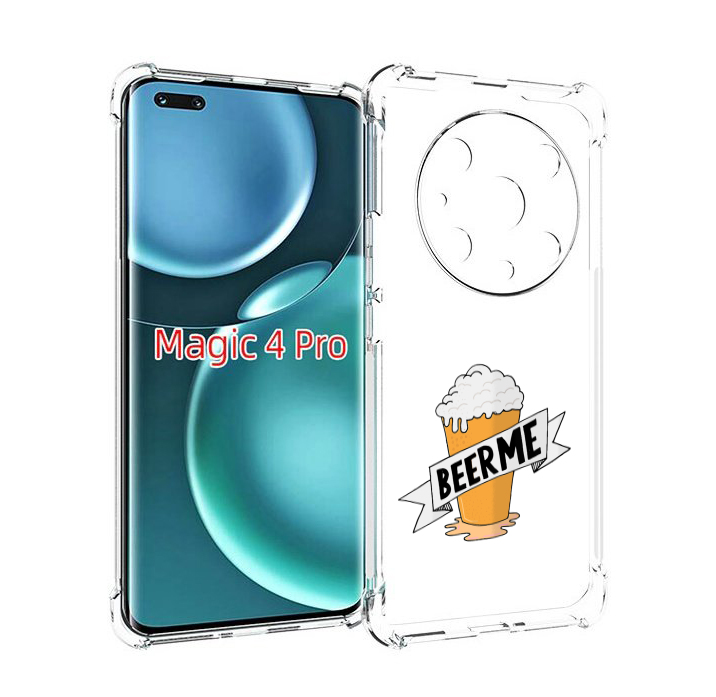 

Чехол MyPads Beer-me для Honor Magic4 Pro, Прозрачный, Tocco