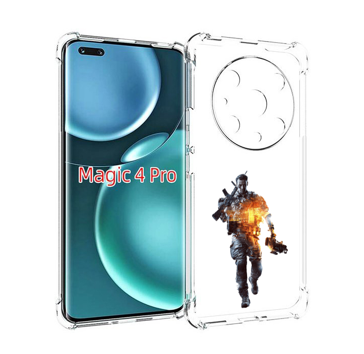 

Чехол MyPads Battlefield-4 мужской для Honor Magic4 Pro, Прозрачный, Tocco