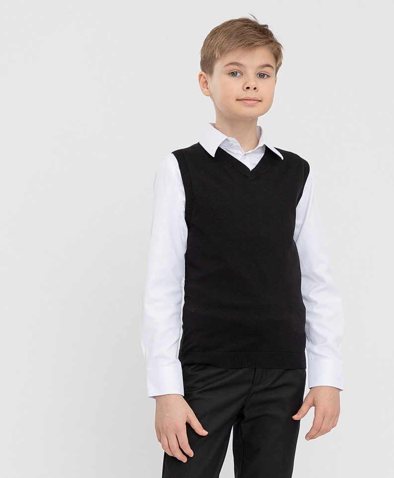 

Жилет детский Button Blue 221BBBS3001, черный, 134, 221BBBS3001