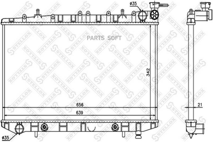 

STELLOX Радиатор охлаждения STELLOX 1025045sx