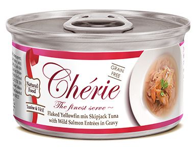 фото Влажный корм для кошек pettric cherie signature gravy, тунец с лососем, 80 г х 12 шт