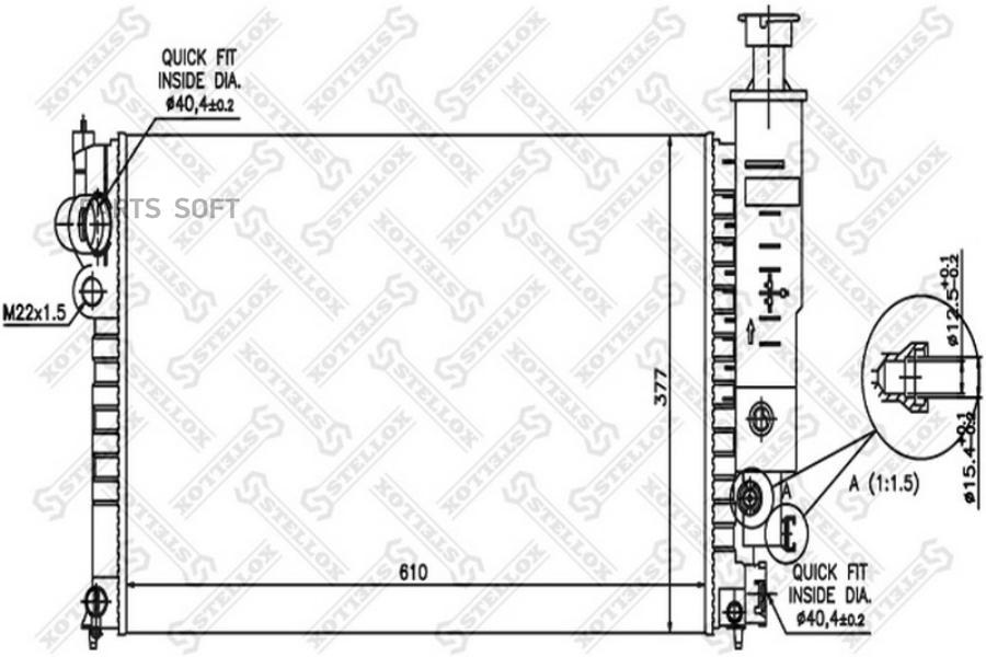

STELLOX Радиатор охлаждения STELLOX 1025036sx