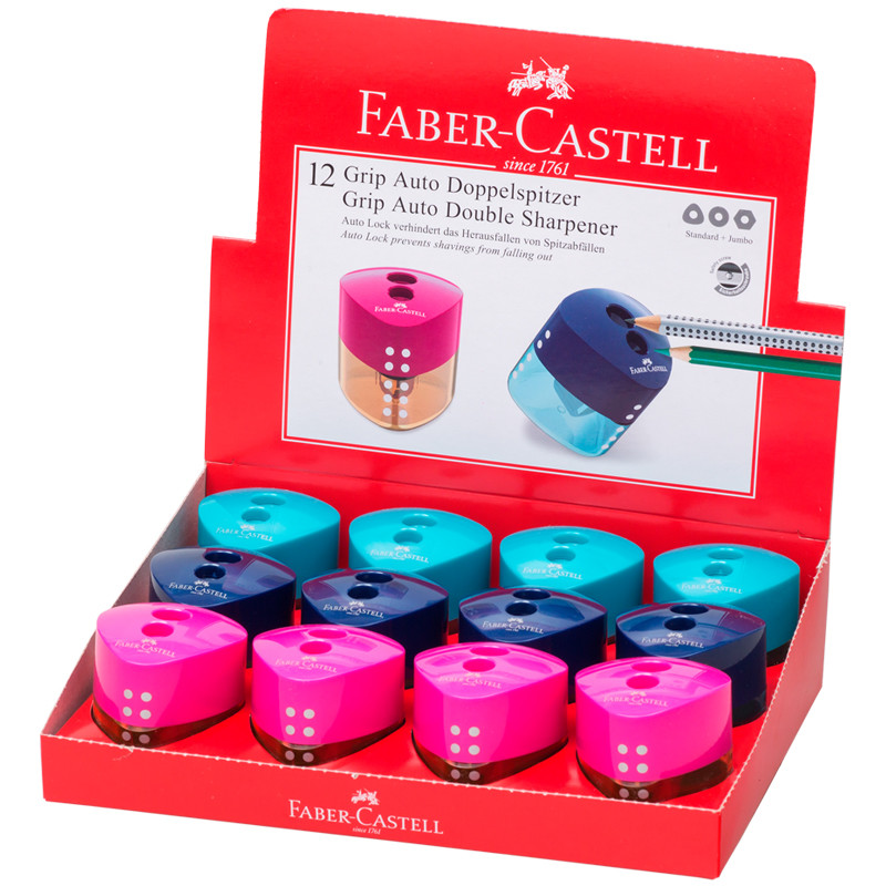 Точилка пластиковая Faber-Castell Grip Auto Mini 2 отверстия 560₽