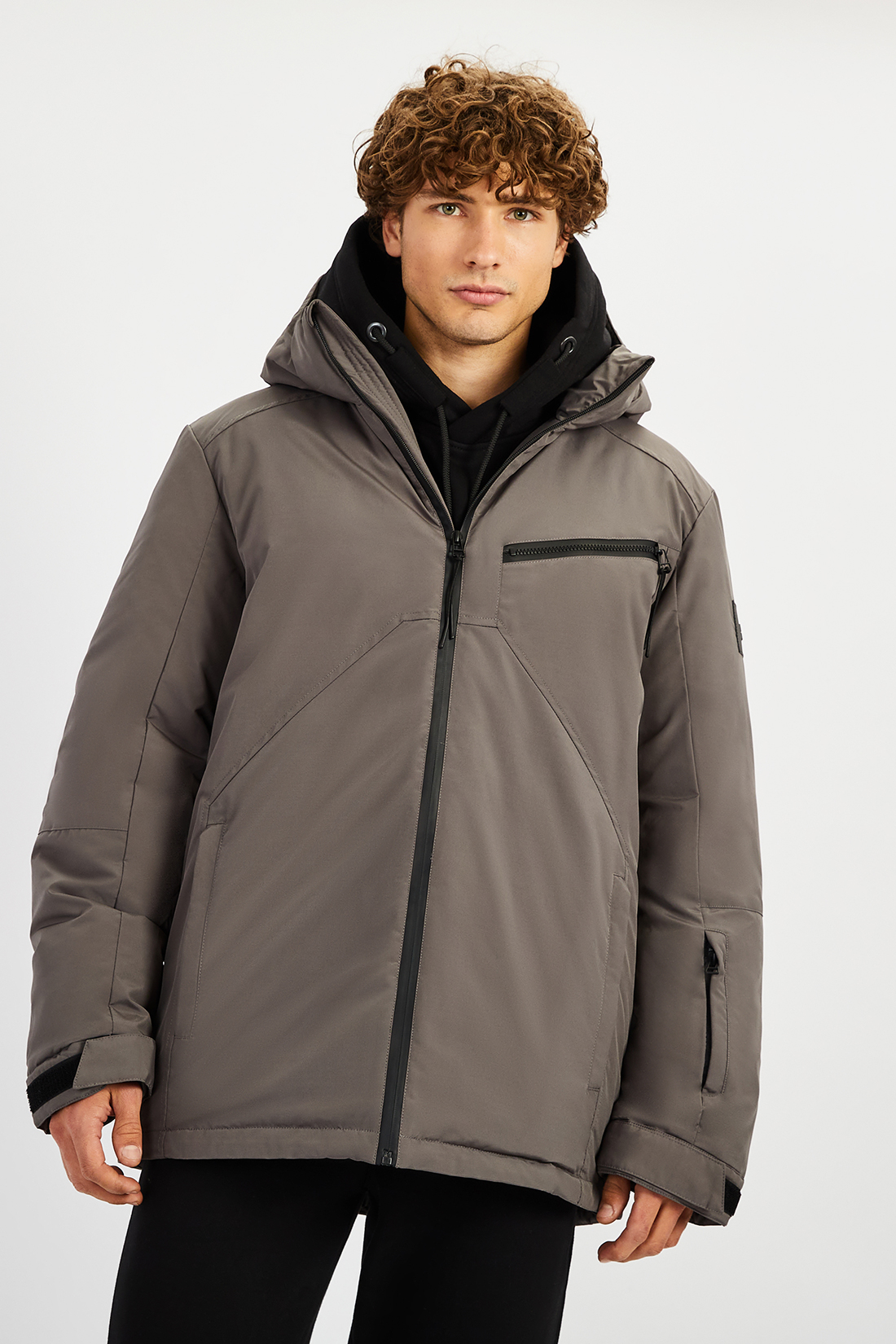 Зимняя куртка мужская Baon B5422503 серая XXL