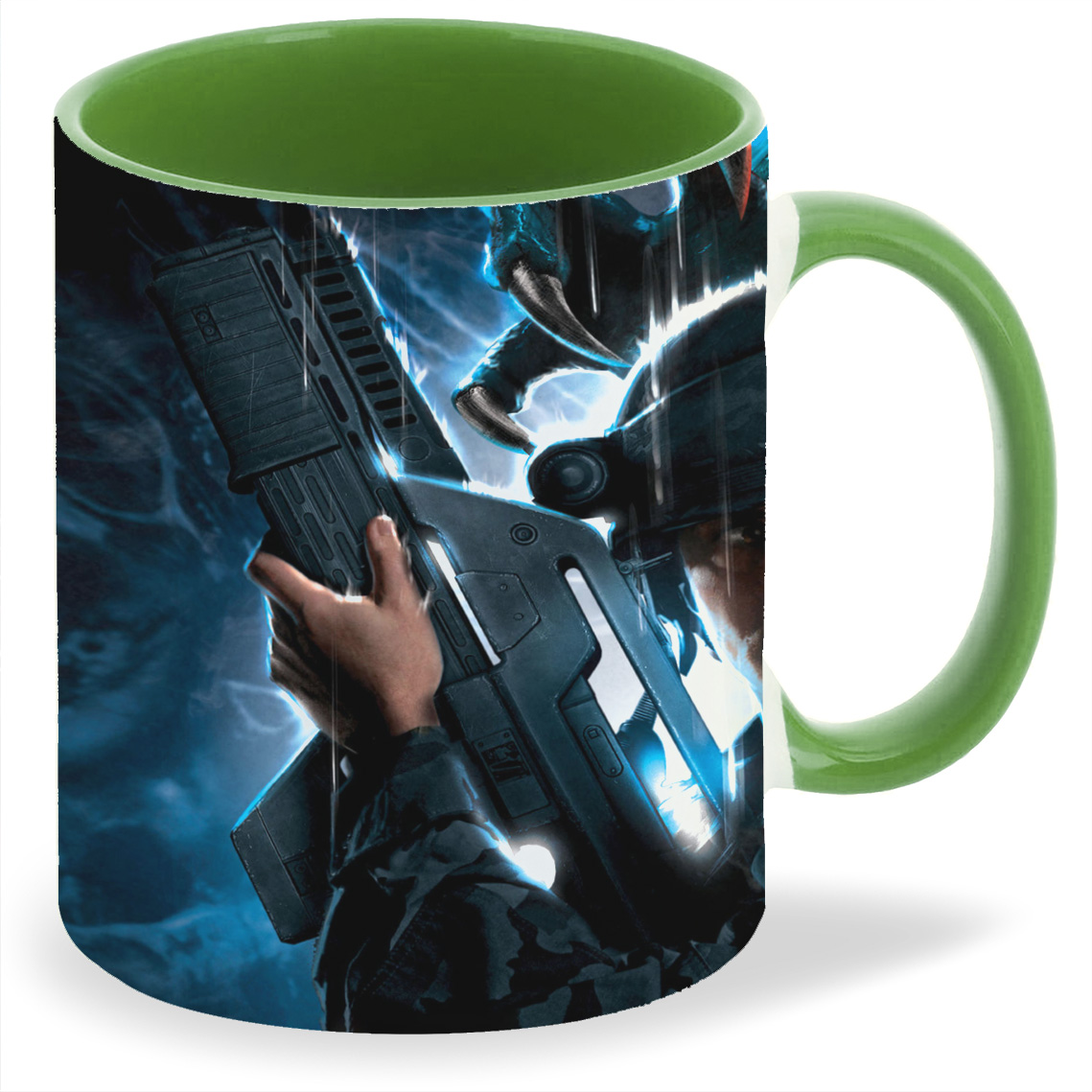 

Кружка CoolPodarok aliens colonial marines Солдат Сзади Чужой, aliens colonial marines Солдат Сзади Чужой
