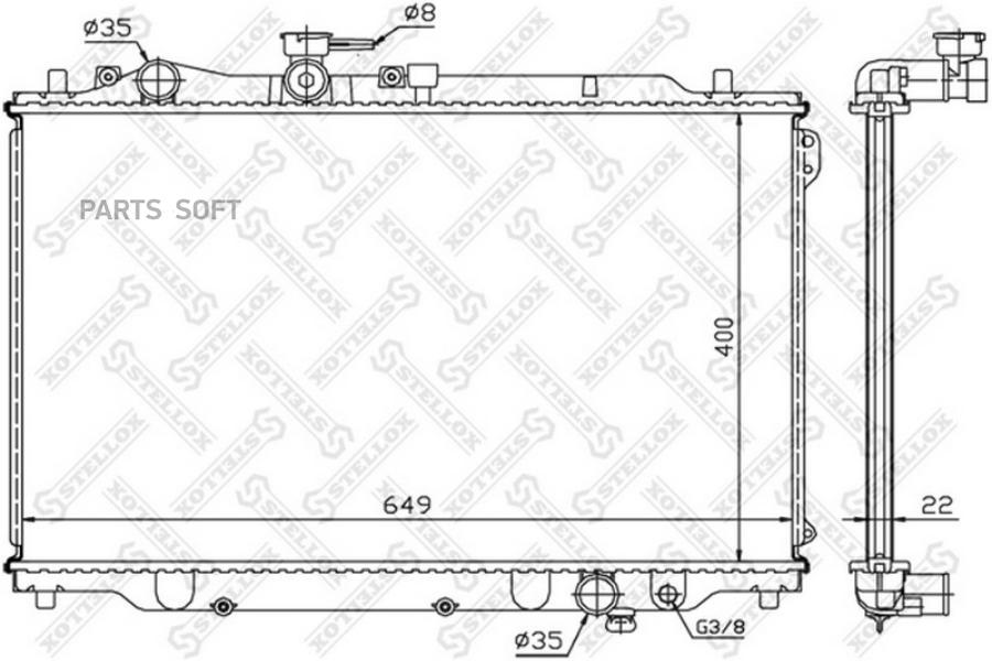 

STELLOX Радиатор охлаждения STELLOX 1025034sx