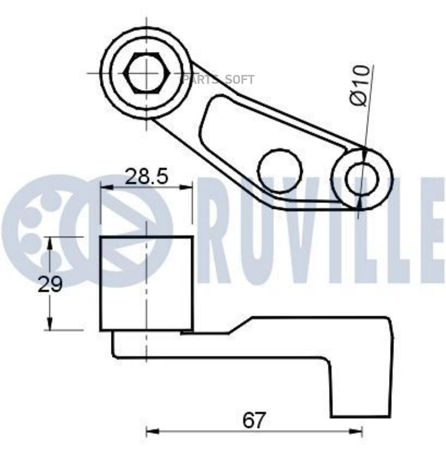 

Ролик Ремня Грм Vw/Skoda 1.4,1.6L 16V С Кронштейном 1Шт Ruville 540760