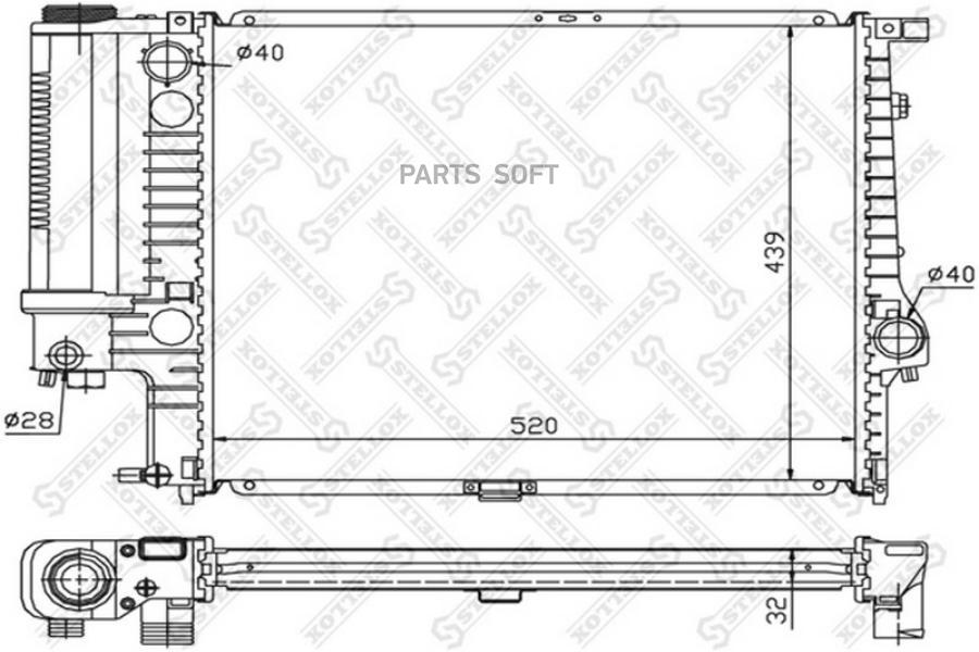 

STELLOX Радиатор охлаждения STELLOX 1025024sx