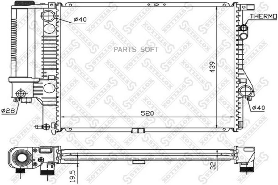 

STELLOX Радиатор охлаждения STELLOX 1025022sx