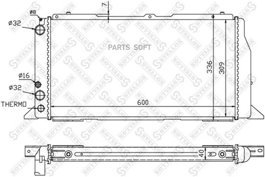 

STELLOX Радиатор охлаждения STELLOX 1025020sx