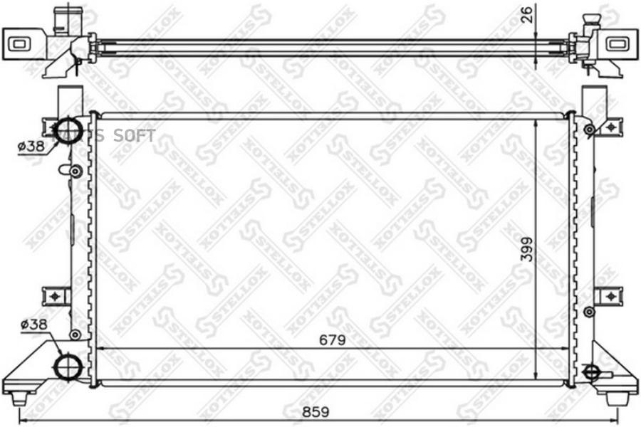 

STELLOX Радиатор охлаждения STELLOX 1025007sx