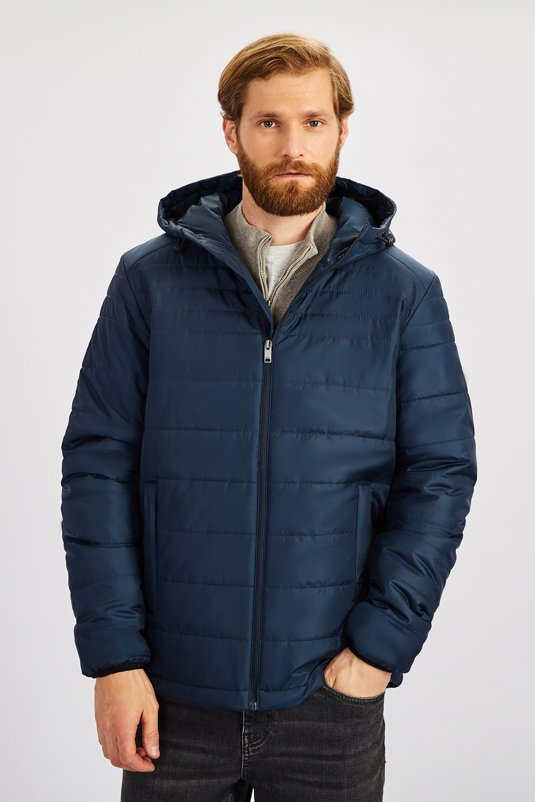 

Куртка мужская Baon B5322702 синяя 3XL, Синий, B5322702