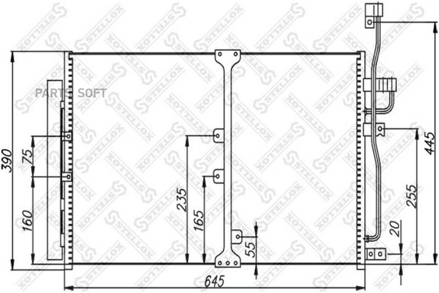 

STELLOX Радиатор кондиционера STELLOX 1045608sx