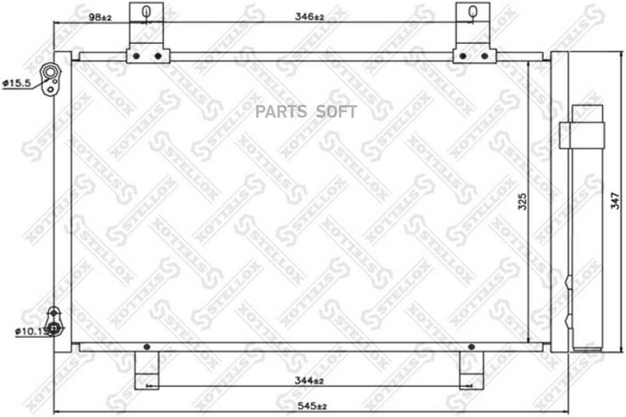 

STELLOX Радиатор кондиционера STELLOX 1045567sx