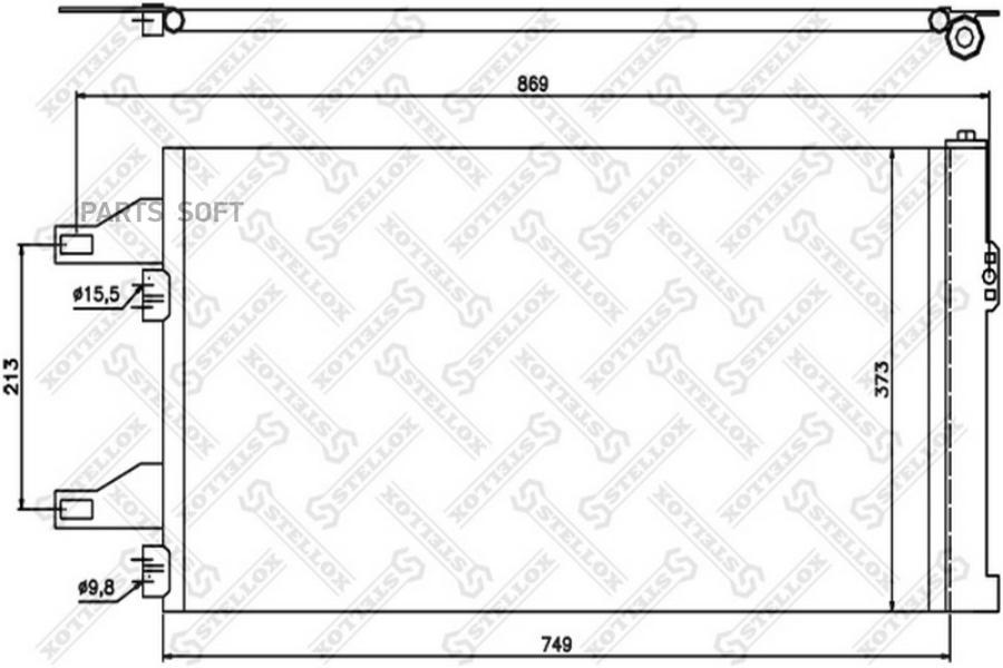 

STELLOX Радиатор кондиционера STELLOX 1045407sx