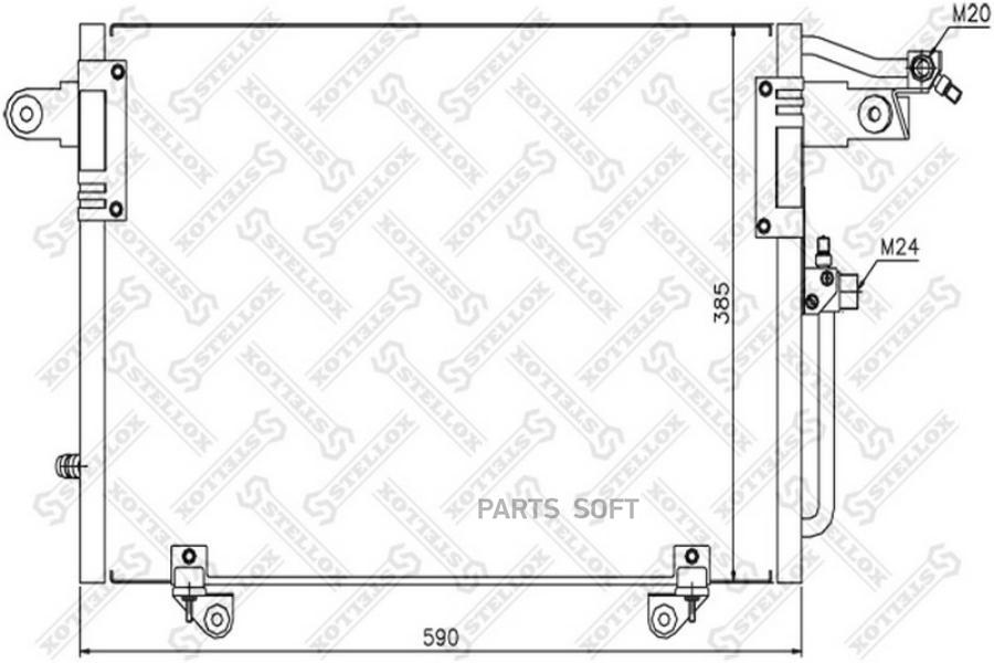 

STELLOX Радиатор кондиционера STELLOX 1045303sx