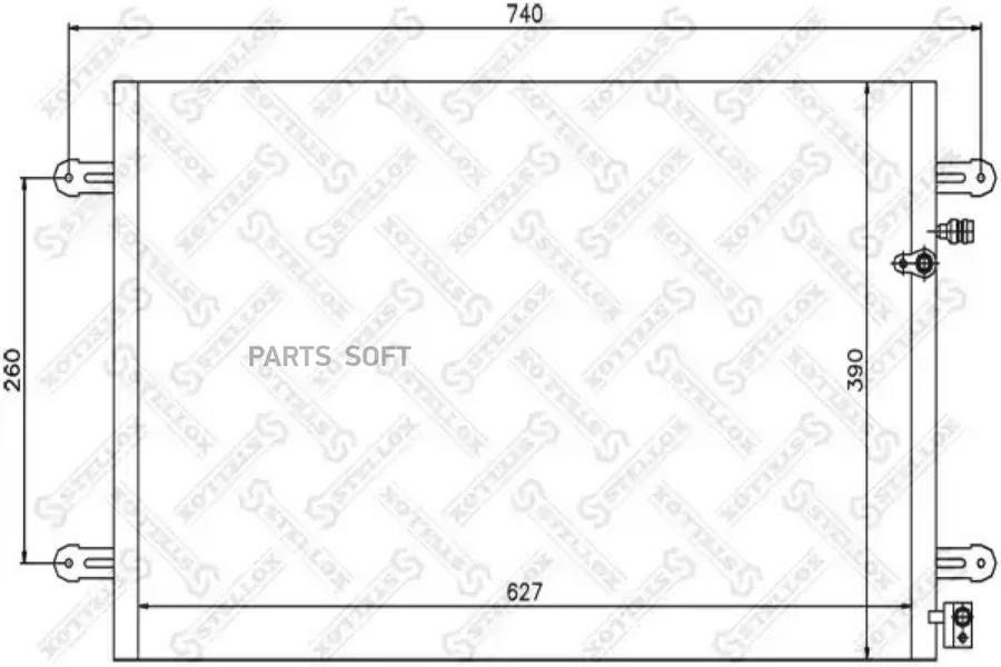

STELLOX Радиатор кондиционера STELLOX 1045219sx