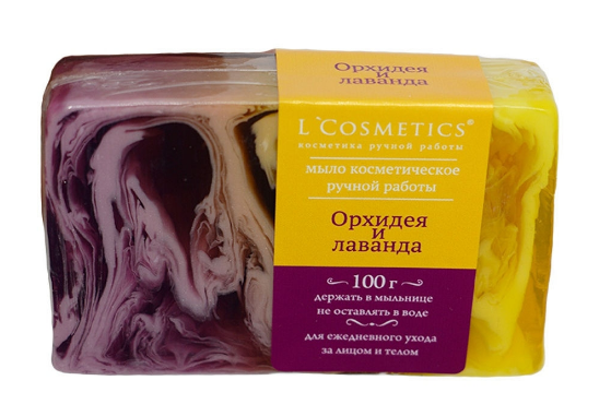 фото Туалетное мыло l'cosmetics орхидея и лаванда 100 г