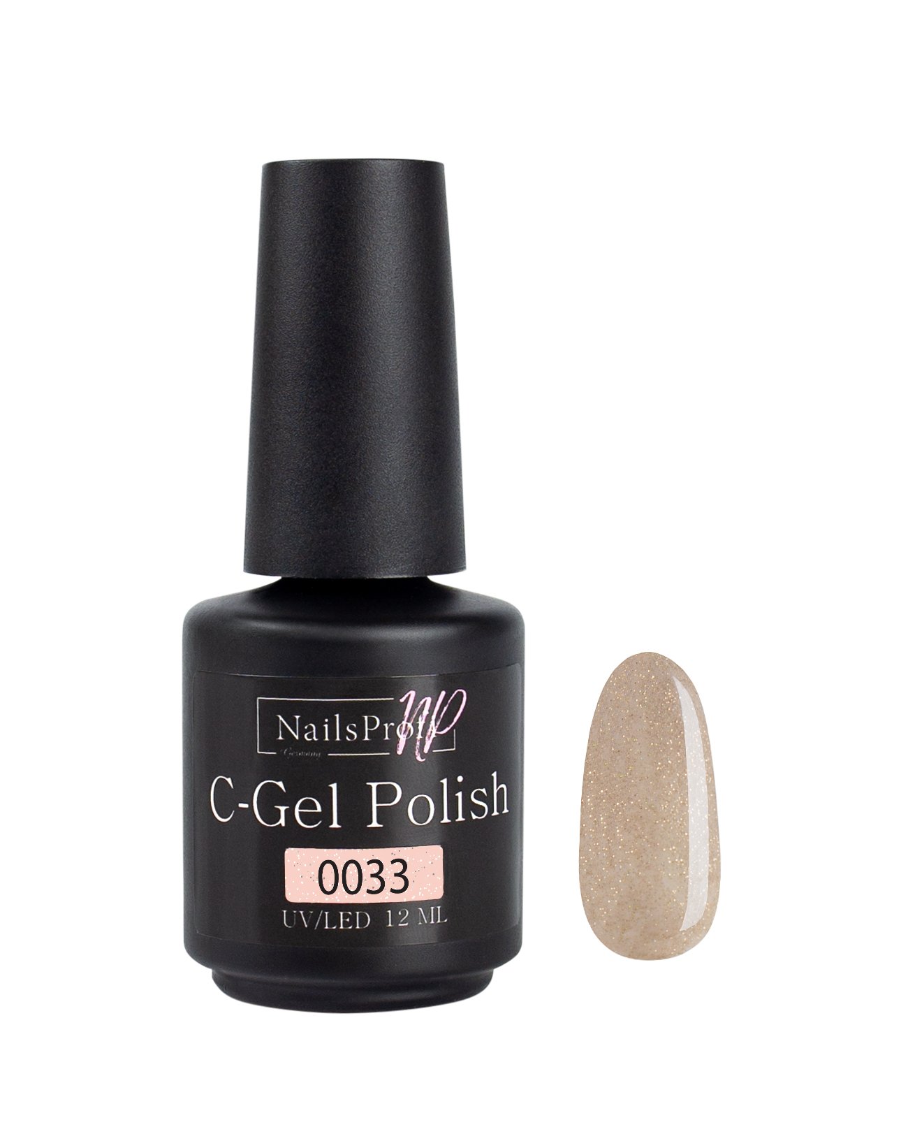 фото Гель лак для ногтей маникюра педикюра nailsprofi / c-gel polish-s 0033 - 12 мл