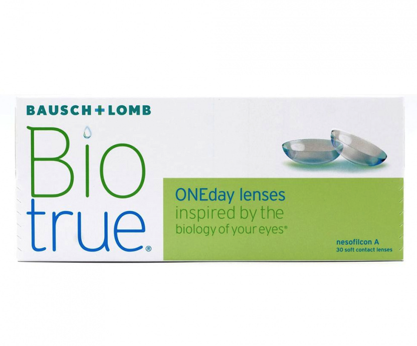 Купить Biotrue ONEday 30 линз, Контактные линзы Bausch & Lomb Biotrue ONEday (30 линз) R 8, 6 D -4.00