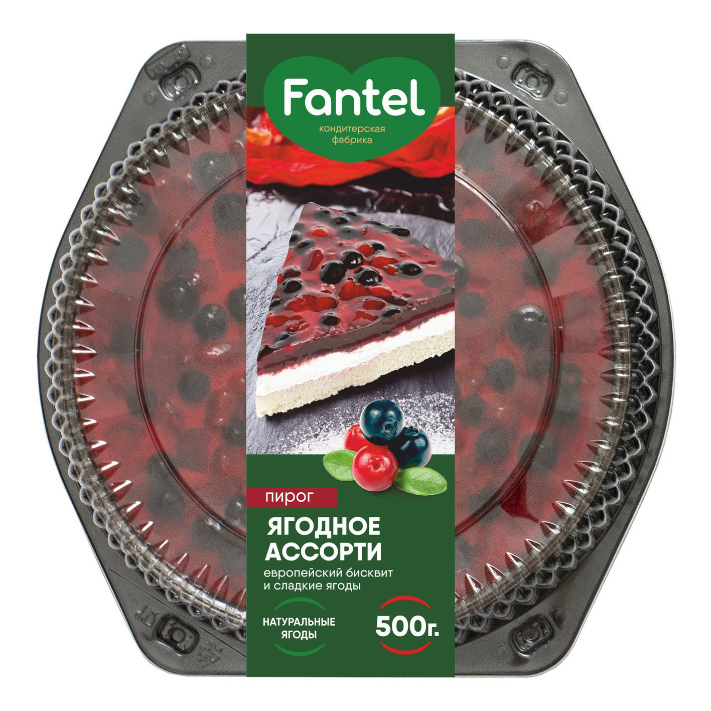 

Пирог Fantel Ягодное ассорти 500 г
