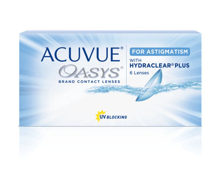 Купить Линзы Acuvue OASYS for Astigmatism with Hydraclear Plus 6 шт. R 8, 6 D +5, 5 CYL -1, 25 AX 30