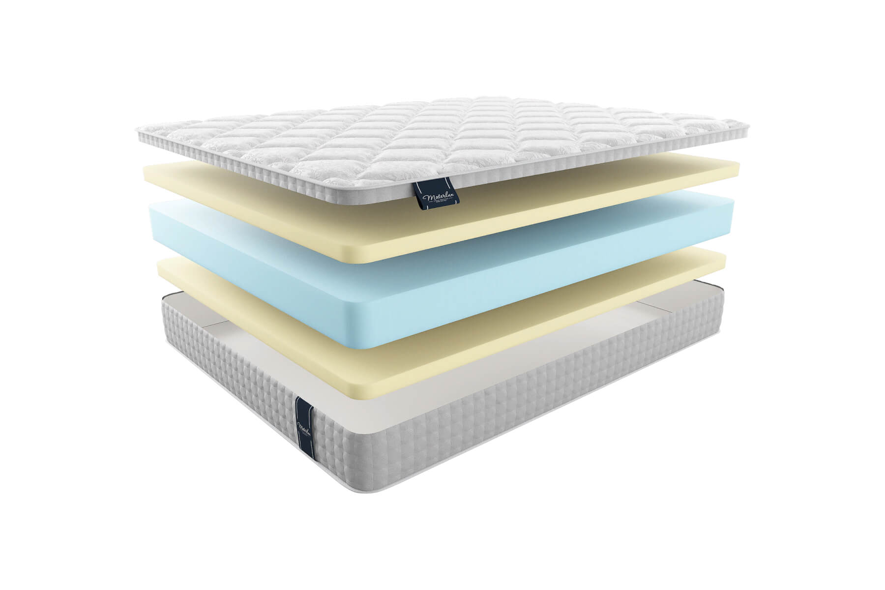 

Матрас MaterLux Cortina Bis 120x190, Белый;бежевый, CORTINA BIS