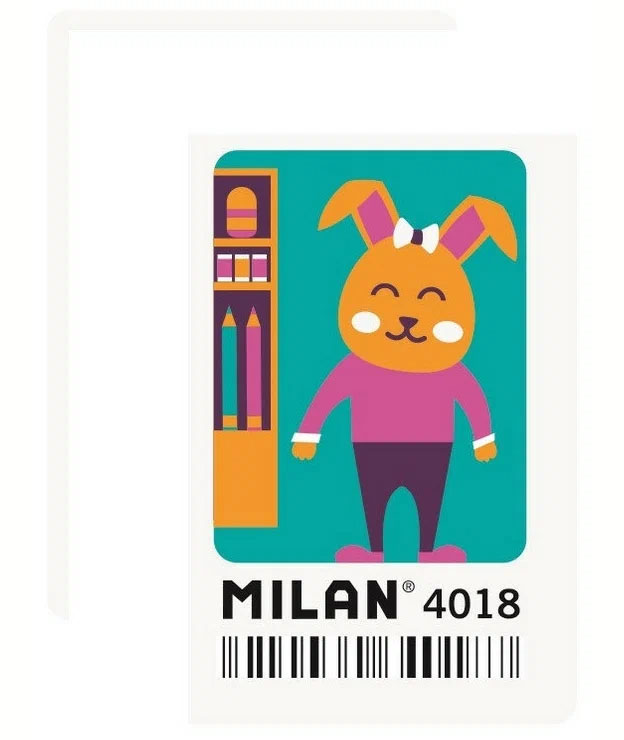 

Ластик каучуковый Milan с рисунком CMM4018, в асс-те (ДС), Разноцветный