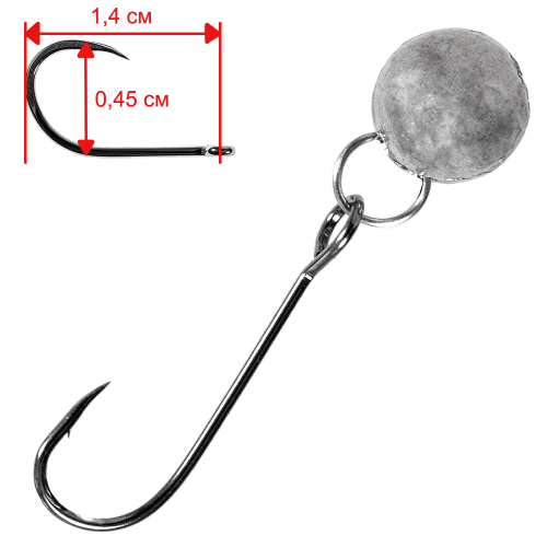 

Джиг головки Trigger Baits Nano Jig-Rig 0,5гр №12 3 шт., Серебристый, Nano Jig-Rig