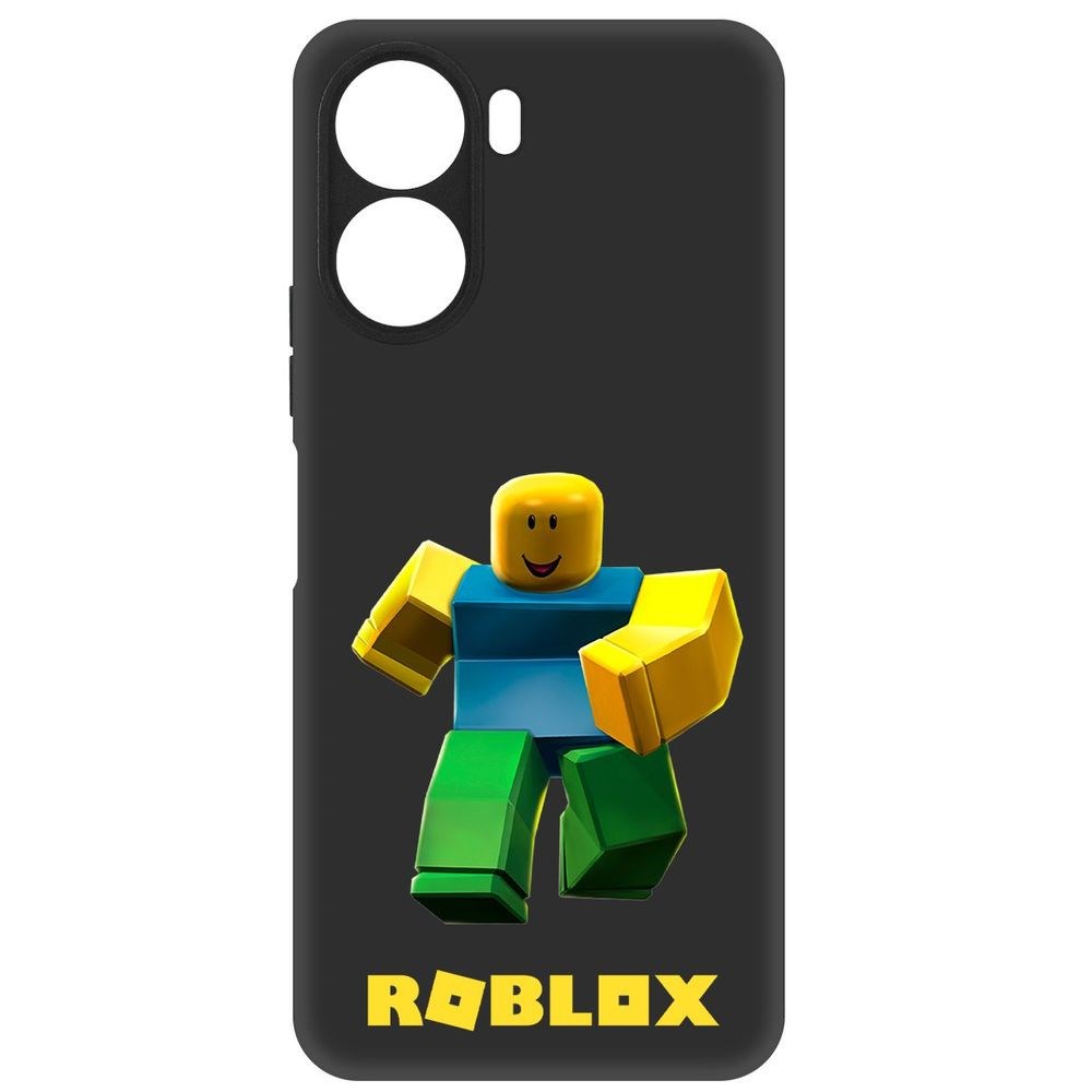 

Чехол-накладка Софт Roblox-Классический Нуб для Vivo Y16, Черный