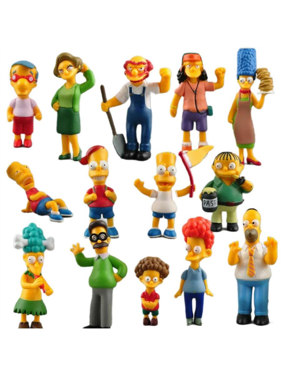 

Набор фигурок Симпсоны Simpsons 14шт 6-12см