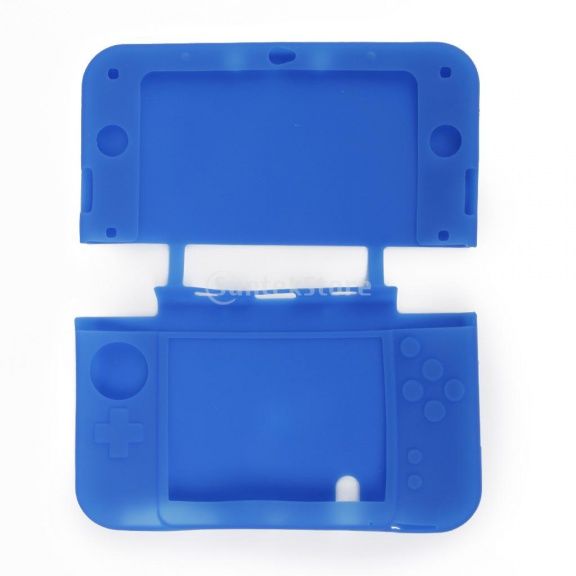 фото Силиконовый чехол (silicon case blue) синий для new 3ds xl (nintendo 3ds) nobrand