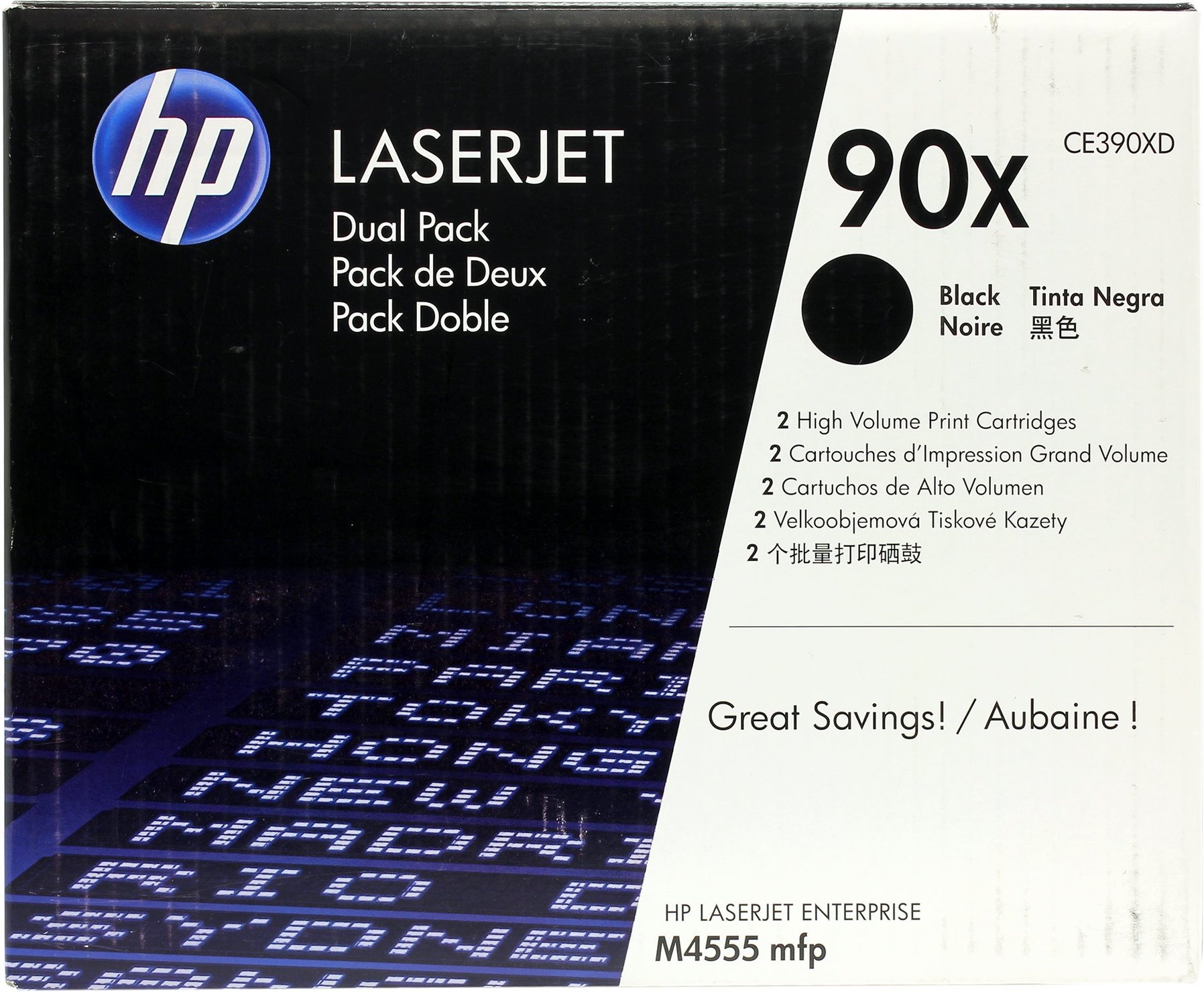 

Картридж для лазерного принтера HP CE390XD, оригинал, черный, CE390XD