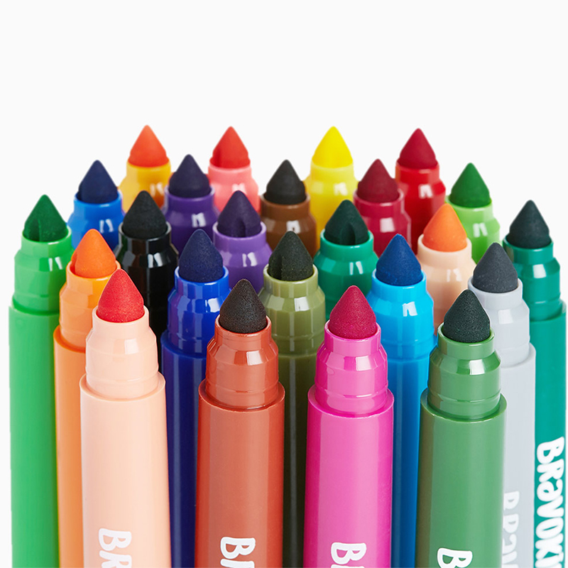 

Моющиеся акварельные маркеры Xiaomi Bravokids 24 цвета (1 вид) (3025603)