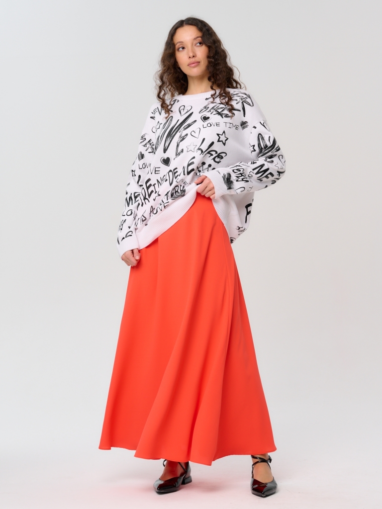

Юбка женская Eleganzza 1242138008 оранжевая 50 RU, Оранжевый, 1242138008