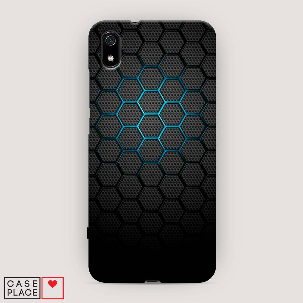 

Пластиковый чехол "Бирюзовые соты" на Xiaomi Redmi 7A, 35420-2