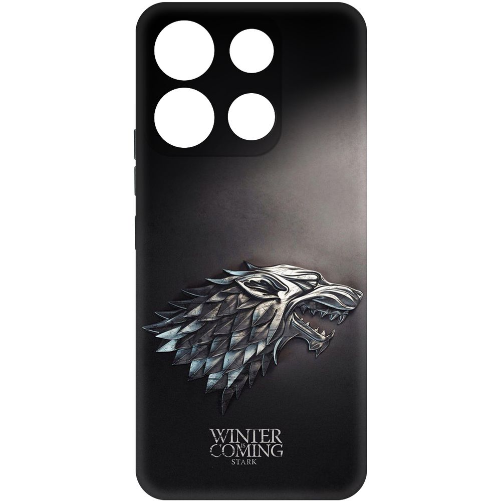 

Чехол-накладка Krutoff Soft Case Игра Престолов. Зима Близко для Itel A60s черный