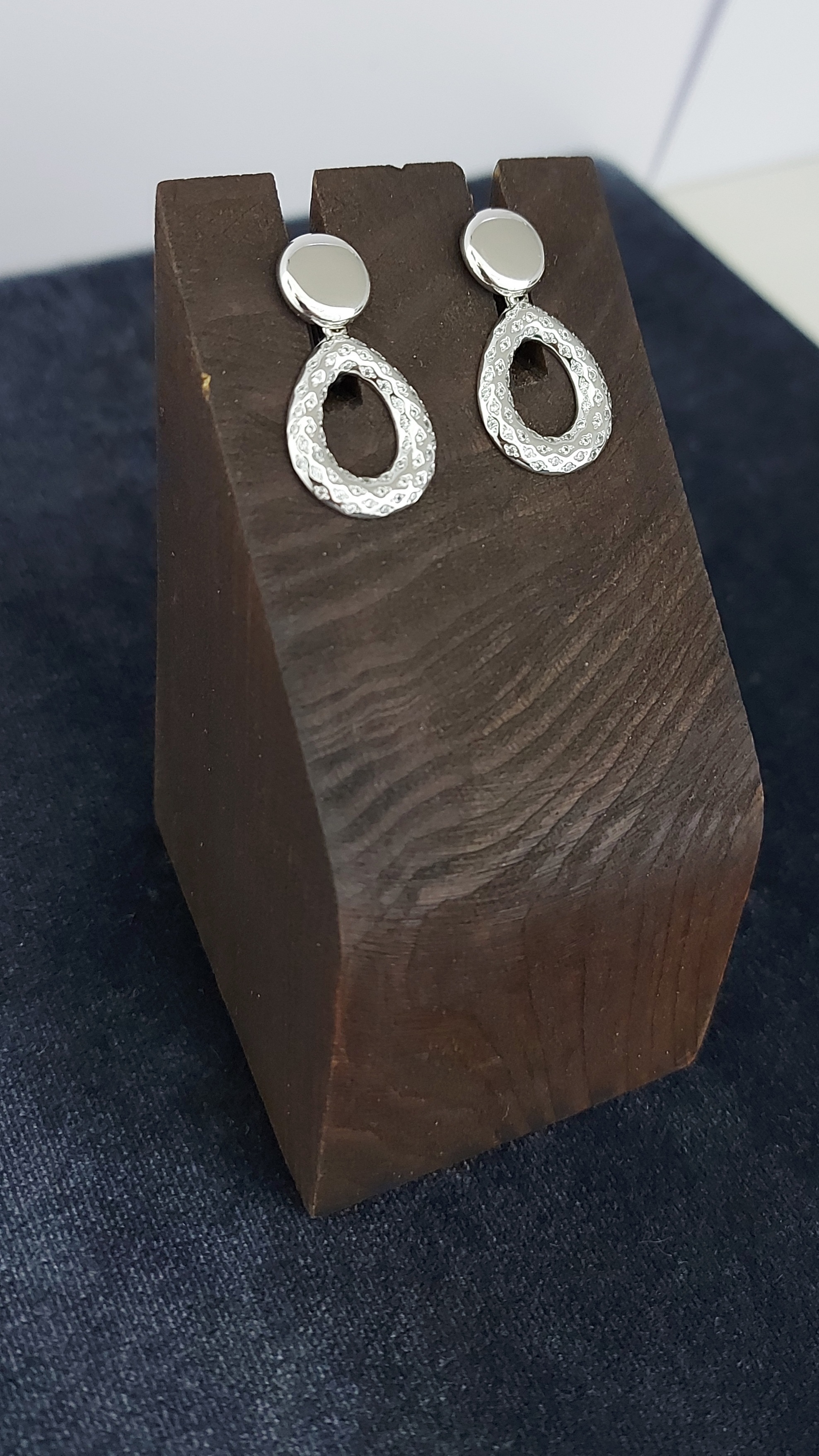 

Серьги из серебра #ЛАКШЕРИ 1, фианит, 1