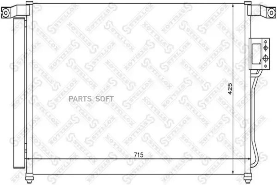 

STELLOX Радиатор кондиционера STELLOX 1045203sx