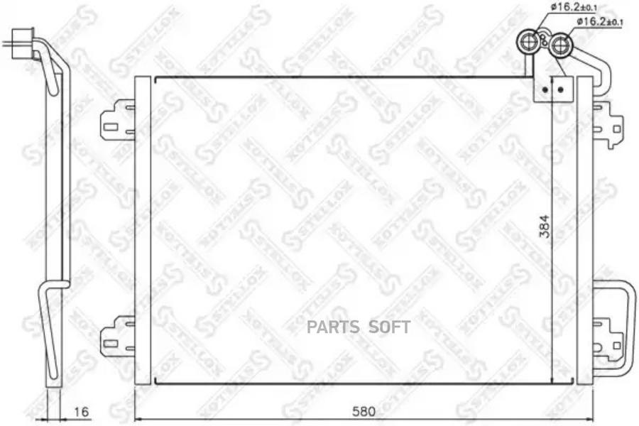 

STELLOX Радиатор кондиционера STELLOX 1045197sx