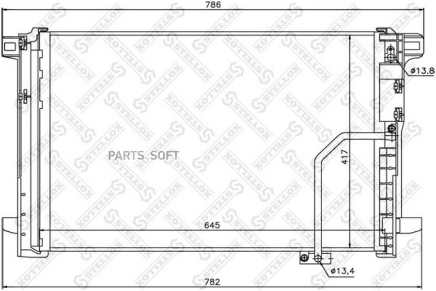 

STELLOX Радиатор кондиционера STELLOX 1045190sx